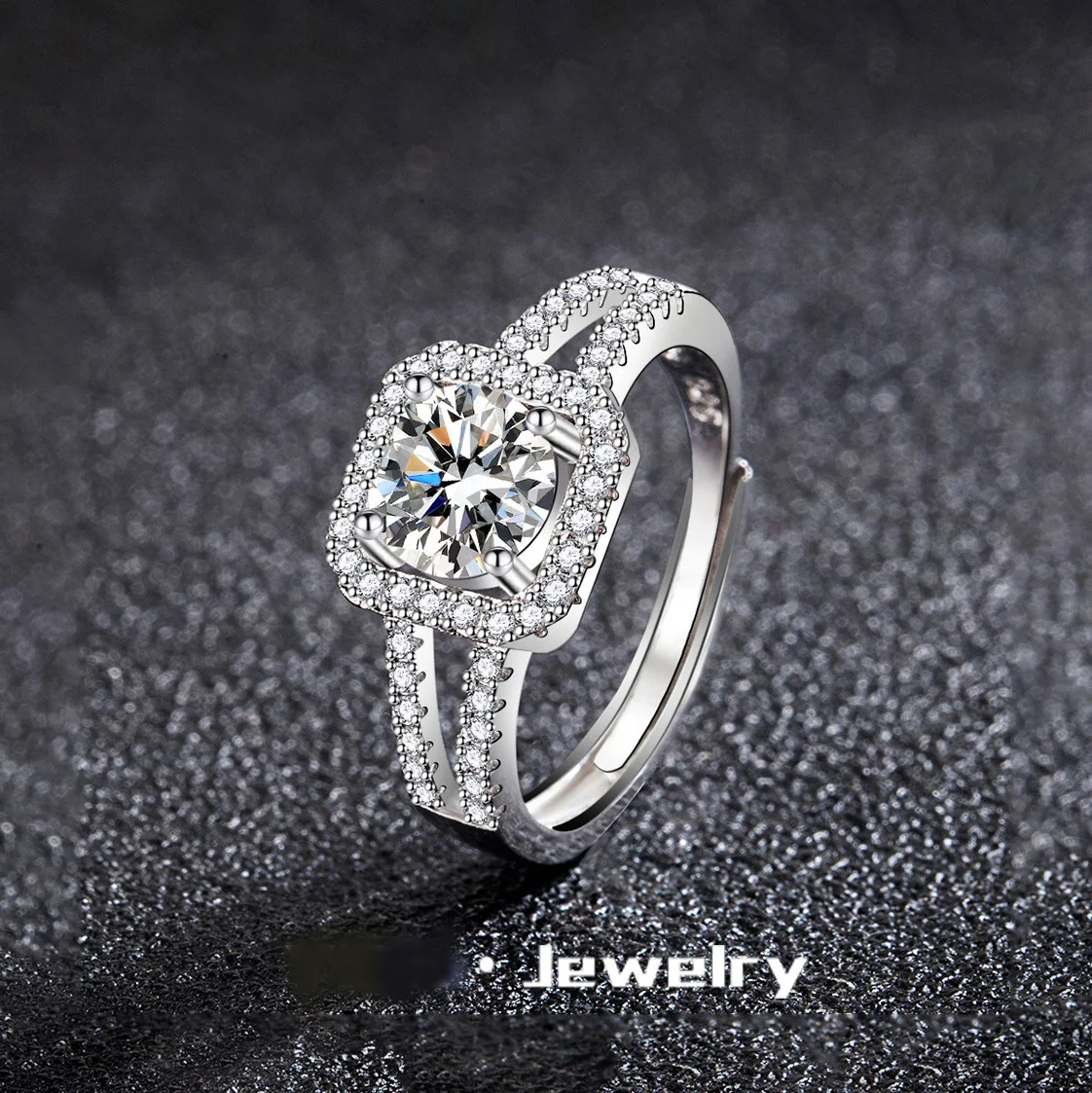 Bague en Argent 925 avec Zircone Éclatante - Élégance Moderne – Image 2